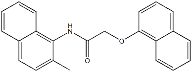 N-(2-methyl-1-naphthyl)-2-(1-naphthyloxy)acetamide Struktur