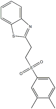 2-(1,3-benzothiazol-2-yl)ethyl 3,4-dimethylphenyl sulfone Struktur