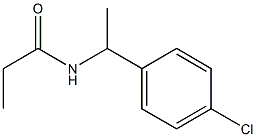 N-[1-(4-chlorophenyl)ethyl]propanamide Struktur