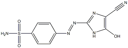 4-[(4-cyano-5-hydroxy-1H-imidazol-2-yl)diazenyl]benzenesulfonamide Struktur