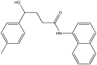 4-hydroxy-4-(4-methylphenyl)-N-(1-naphthyl)butanamide Struktur