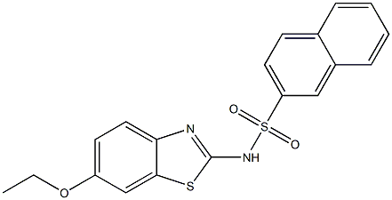 N-(6-ethoxy-1,3-benzothiazol-2-yl)-2-naphthalenesulfonamide Struktur