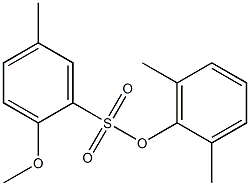 2,6-dimethylphenyl 2-methoxy-5-methylbenzenesulfonate Struktur