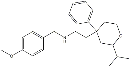 N-[2-(2-isopropyl-4-phenyltetrahydro-2H-pyran-4-yl)ethyl]-N-(4-methoxybenzyl)amine Struktur