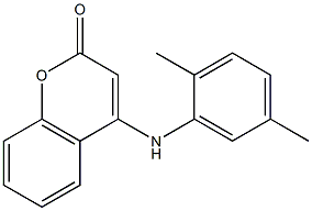 4-(2,5-dimethylanilino)-2H-chromen-2-one Struktur