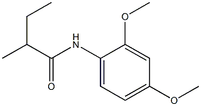 N-(2,4-dimethoxyphenyl)-2-methylbutanamide Struktur