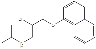 2-chloro-N-isopropyl-3-(1-naphthyloxy)-1-propanamine Struktur