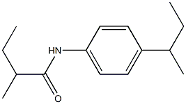 N-(4-sec-butylphenyl)-2-methylbutanamide Struktur