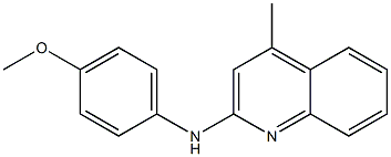 4-methyl-N-[4-(methyloxy)phenyl]quinolin-2-amine Struktur