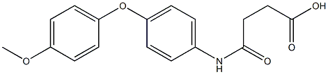 4-[4-(4-methoxyphenoxy)anilino]-4-oxobutanoic acid Struktur