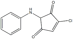 2-anilino-4-chloro-4-cyclopentene-1,3-dione Struktur