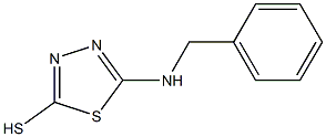 5-(benzylamino)-1,3,4-thiadiazol-2-yl hydrosulfide Struktur