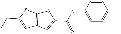 5-ethyl-N-(4-methylphenyl)thieno[2,3-b]thiophene-2-carboxamide Struktur