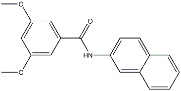 3,5-dimethoxy-N-(2-naphthyl)benzamide Struktur