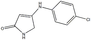 4-(4-chloroanilino)-1,5-dihydro-2H-pyrrol-2-one Struktur