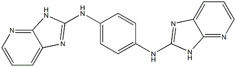 N-(3H-imidazo[4,5-b]pyridin-2-yl)-N-[4-(3H-imidazo[4,5-b]pyridin-2-ylamino)phenyl]amine Struktur