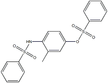 3-methyl-4-[(phenylsulfonyl)amino]phenyl benzenesulfonate Struktur