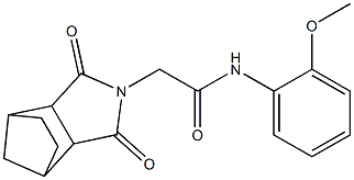 2-(3,5-dioxo-4-azatricyclo[5.2.1.0~2,6~]dec-4-yl)-N-(2-methoxyphenyl)acetamide Struktur