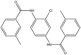 N-{2-chloro-4-[(3-methylbenzoyl)amino]phenyl}-3-methylbenzamide Struktur