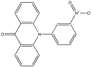 10-{3-nitrophenyl}-9(10H)-acridinone Struktur