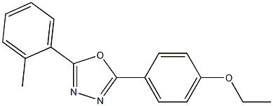 2-[4-(ethyloxy)phenyl]-5-(2-methylphenyl)-1,3,4-oxadiazole Struktur