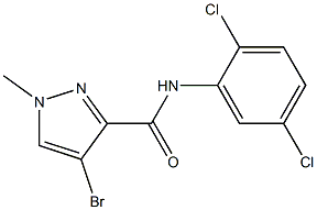 4-bromo-N-(2,5-dichlorophenyl)-1-methyl-1H-pyrazole-3-carboxamide Struktur