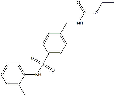 ethyl 4-(2-toluidinosulfonyl)benzylcarbamate Struktur