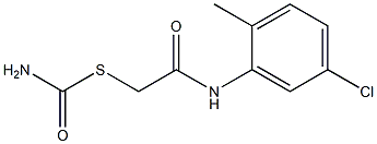 S-[2-(5-chloro-2-methylanilino)-2-oxoethyl] thiocarbamate Struktur