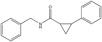 N-benzyl-2-phenylcyclopropanecarboxamide Struktur