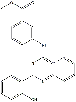 methyl 3-{[2-(2-hydroxyphenyl)-4-quinazolinyl]amino}benzoate Struktur