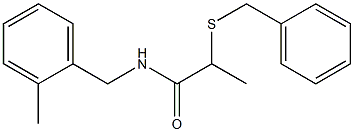 2-(benzylsulfanyl)-N-(2-methylbenzyl)propanamide Struktur