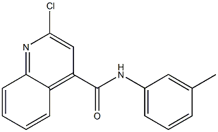 2-chloro-N-(3-methylphenyl)-4-quinolinecarboxamide Struktur