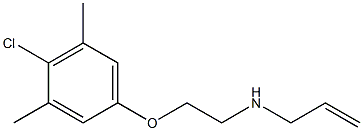 N-allyl-N-[2-(4-chloro-3,5-dimethylphenoxy)ethyl]amine Struktur