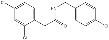 N-(4-chlorobenzyl)-2-(2,4-dichlorophenyl)acetamide Struktur