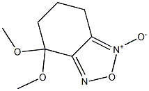 4,4-dimethoxy-4,5,6,7-tetrahydro-2,1,3-benzoxadiazole 1-oxide Struktur