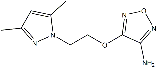 4-{[2-(3,5-dimethyl-1H-pyrazol-1-yl)ethyl]oxy}-1,2,5-oxadiazol-3-amine Struktur