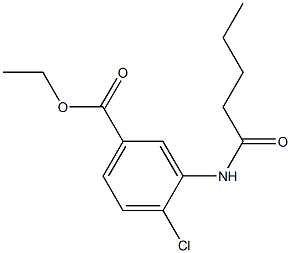 ethyl 4-chloro-3-(pentanoylamino)benzoate Struktur