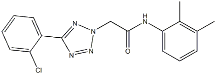 2-[5-(2-chlorophenyl)-2H-tetraazol-2-yl]-N-(2,3-dimethylphenyl)acetamide Struktur