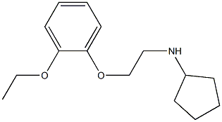 N-cyclopentyl-N-[2-(2-ethoxyphenoxy)ethyl]amine Struktur