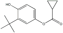 3-tert-butyl-4-hydroxyphenyl cyclopropanecarboxylate Struktur