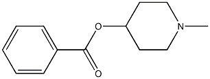 1-methyl-4-piperidinyl benzoate Struktur