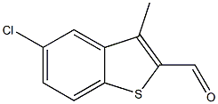 5-chloro-3-methyl-1-benzothiophene-2-carbaldehyde Struktur