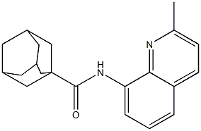 N-(2-methyl-8-quinolinyl)-1-adamantanecarboxamide Struktur