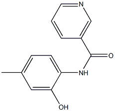 N-(2-hydroxy-4-methylphenyl)nicotinamide Struktur