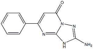 2-amino-5-phenyl[1,2,4]triazolo[1,5-a]pyrimidin-7(3H)-one Struktur