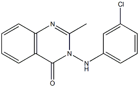 3-(3-chloroanilino)-2-methyl-4(3H)-quinazolinone Struktur