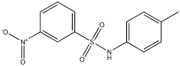 3-nitro-N-(4-methylphenyl)benzenesulfonamide Struktur