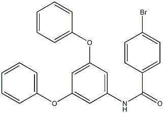 4-bromo-N-(3,5-diphenoxyphenyl)benzamide Struktur