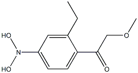 3-N,N-Dihydroxyethyl-4-methoxy acetylaniline Struktur