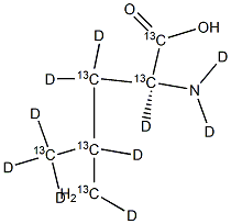 L-Leucine-13C6,d10 Struktur